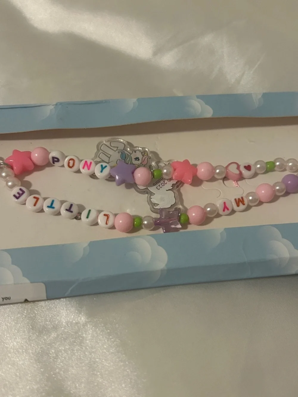 NWT My Little Pony Beaded Phone Strap Accessory NEW! Pegasus Charms